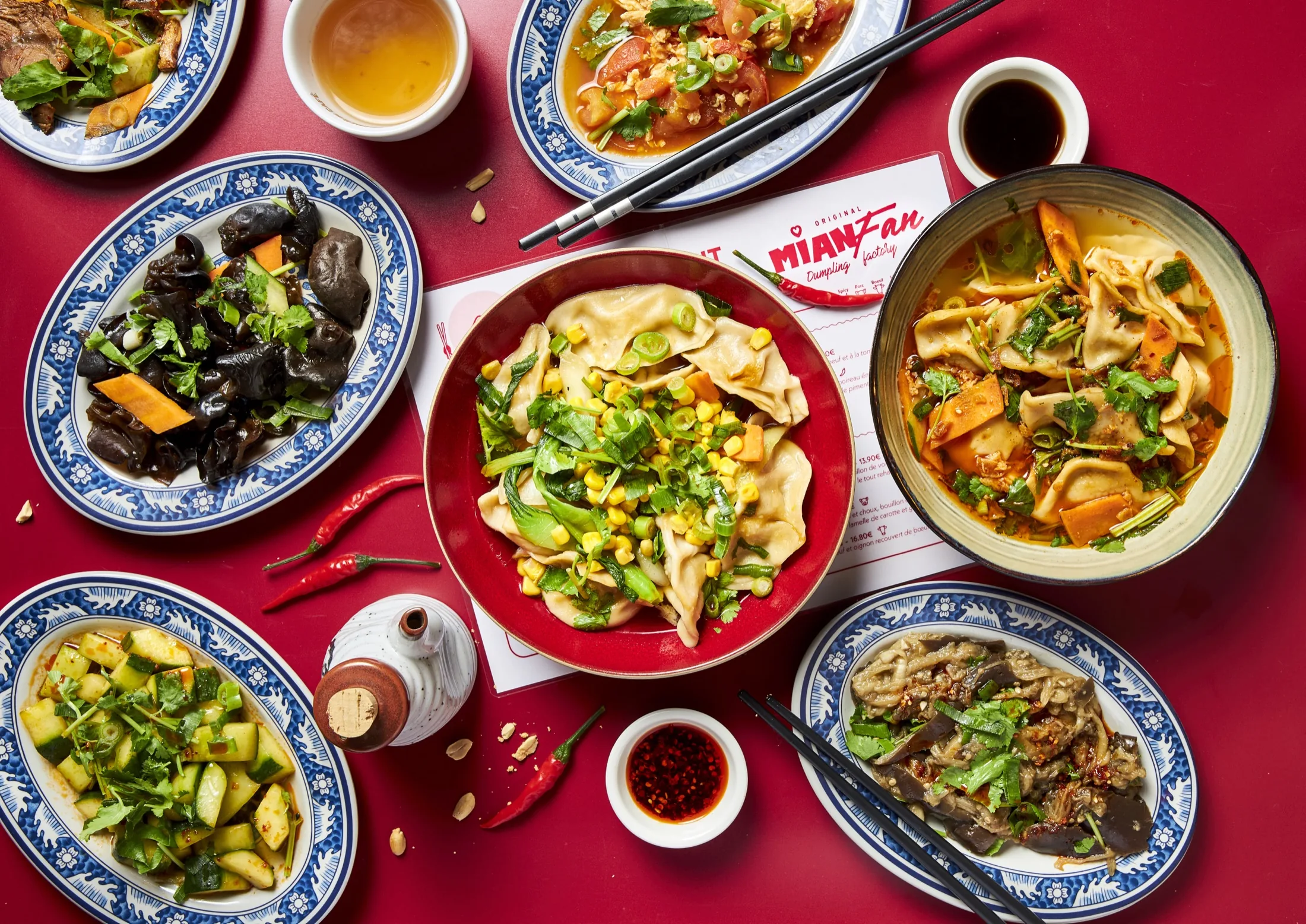 Dumpling Factory : raviolis jiaozis pliés main, bouillons et tapas partagés